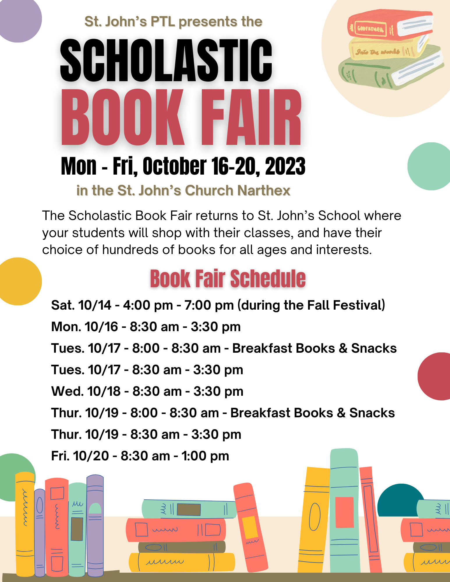 Book Fair | St. John's PTL